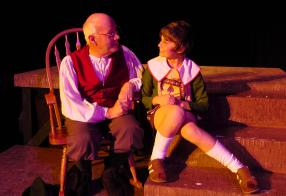 Laurie Mills our patron perfomed as Gepetto